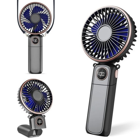 Prenosný ručný ventilátor BEYYON, 3v1 USB ventilátor, tichý mini ventilátor s LED displejom, 6