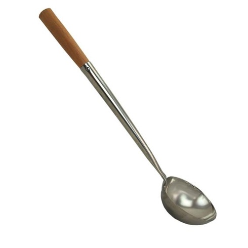 Naberačka na wok JADE TEMPLE, nerezová oceľ, celková dĺžka 43 cm, priemer 11 cm, s drevenou