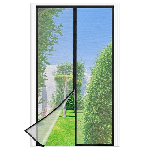 Magnetická síť proti hmyzu na balkonové dveře, 120 x 200 cm, silnější magnety, 3,8 cm široký suchý