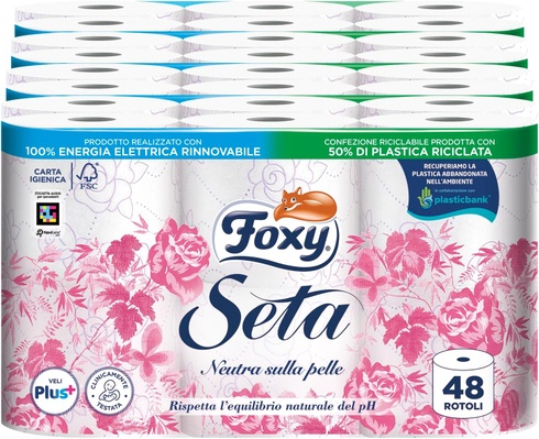 48 roliek toaletného papiera Foxy