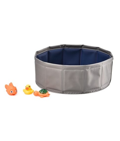 Dehner Favorites Vodní hry pro kočky, Ø 30 cm, výška 10 cm, plast, šedá/modrá