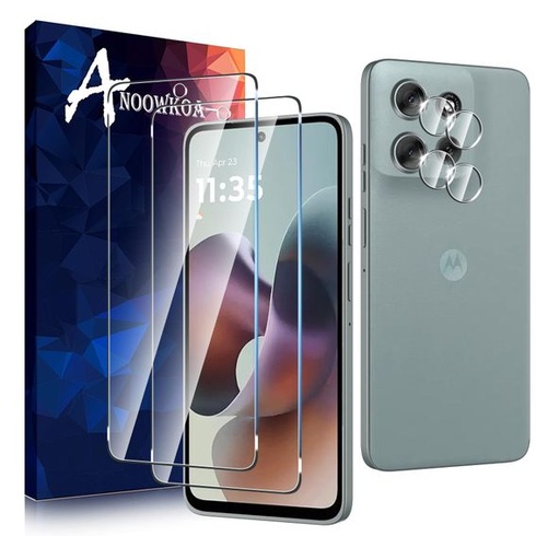Ochranné tvrdené sklo Anoowkoa pre Motorola Moto G56 5G (2 ks) s tvrdosťou 9H, HD číre, pre Motorola