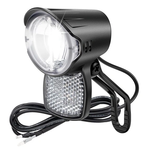 LED světlo na kolo s dynamem 30-100 LUX s certifikací dle německých předpisů pro silniční provoz