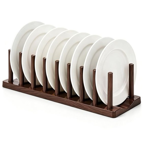 Berglander odkapávač na nádobí 35,6 cm, organizér na talíře/pokličky do kuchyňské linky/pracovní