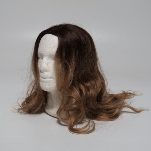 Esmee Dlhé vlnité tmavo blond parochne pre ženy syntetické vlasy tepelne odolná ombré parochňa pre
