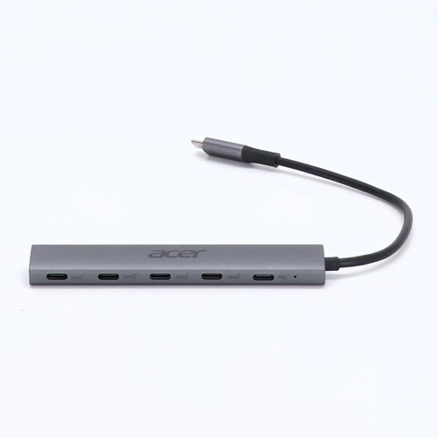 Acer USB C Hub 10 Gb/s s napájaním typu C 100 W, ultratenký 4* USB-C 3.2 multiportový rozbočovač