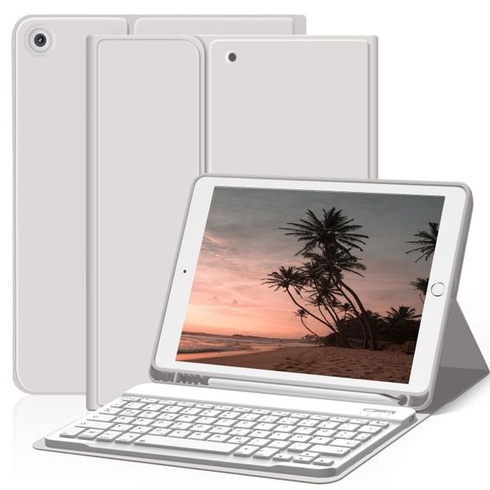 Puzdro s klávesnicou pre iPad 9./8./7. generácie 10,2 palca 2021/2020/2019 šedej