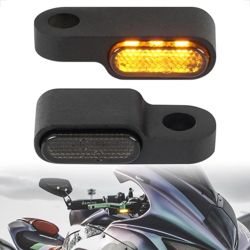 Evermotor Mini 3 LED motocyklové smerové svetlá, univerzálne 12V, označenie E, 2 kusy (2 ks 3 LED