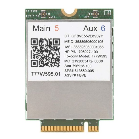Modul 4G LTE karty pre notebook, WWAN M.2 modemový modul, NGFF konektor 150 Mbit/s T77W595 4G