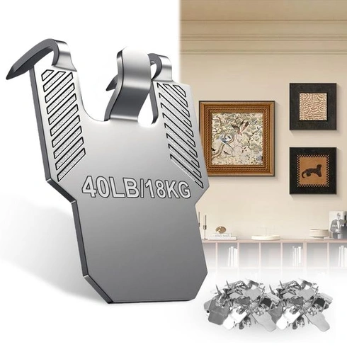 20 pevných závesov na obrazy s úchytmi na sadrokartón, bez poškodenia múru, na rámy obrazov, umenia,