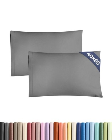 Obliečky na vankúše 40x60 cm tmavo šedé, balenie po 2 kusoch - Mäkké obliečky na vankúše z