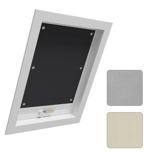 WOLTU Thermo strešná roleta bez vŕtania čierna 96x93 cm Š96 x V93 cm čierna