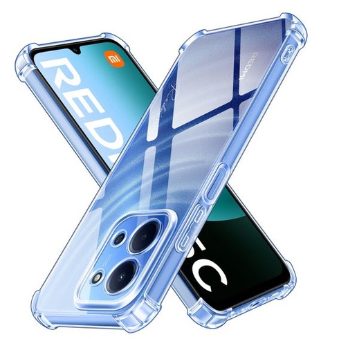 Silikónové puzdro ivoler Crystal Clear pre Xiaomi Redmi 15C 4G / 5G / Poco C85 s nárazuvzdornými