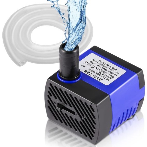 Mini vodné čerpadlo, vodotesné, 4 W, 300 l/h, s 2 tryskami, pre akvária, fontány do jazierok,