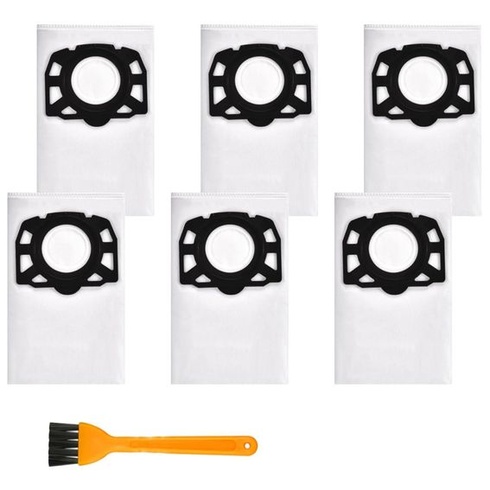 6 vrecúšok do vysávača pre Kärcher KFI 357, kompatibilný s WD3, WD2 Plus, KWD1, KWD2, KWD3 MV3,