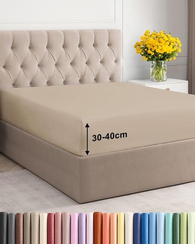 Napínacie prestieradlo 135x190 - Napínacie prestieradlo z mikrovlákna 40 cm (16