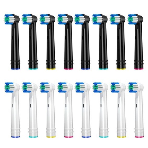 Náhradní hlavice kartáčku REDTRON pro Oral-B, balení 16 kusů, hlavice zubního kartáčku pro Oral-B,