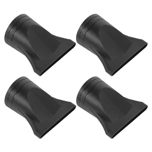 Čierna tryska fénu, 4 kusy, adaptér, úzky adaptér, kompatibilný, priemer výstupu 4-4,8 cm,