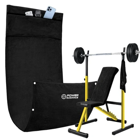 Súprava fitness uterákov POWER GUIDANCE (130x50 a 50x30cm) - Prémiový športový uterák z mikrovlákna s