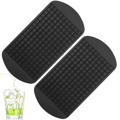 2 mini formičky na led, malé silikonové formičky na led, mini kostky ledu