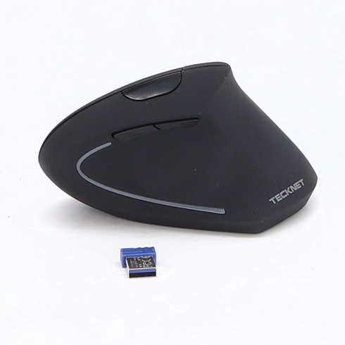 Bezdrôtová myš TECKNET 2.4G vertikálna, ergonomická, tichá, nastaviteľná s 5 úrovňami, 4800 DPI, 6