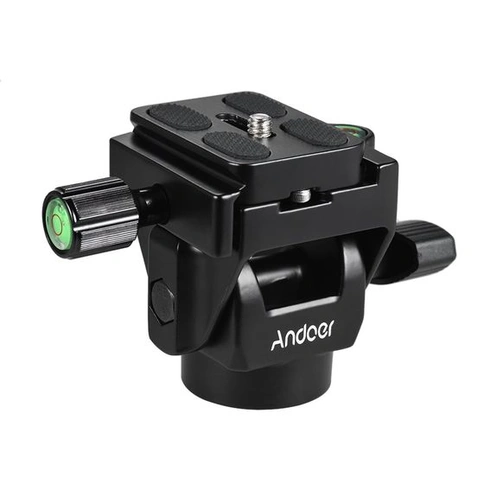 Naklápěcí hlava Andoer pro monopod, stativová hlava s rychloupínací destičkou