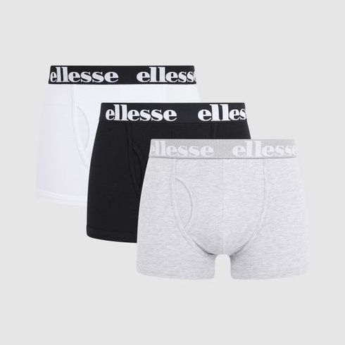 Pánske boxerky Ellesse Hali 3P SHAY0614 S, čierne/šedé/biele