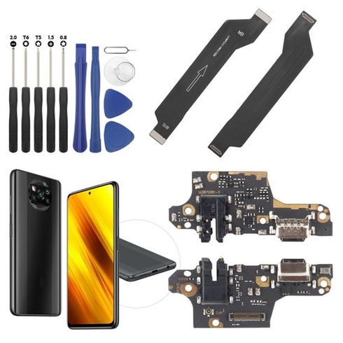 Nabíjací port RongZy pre Xiaomi Poco X3 USB Dock konektor pre Xiaomi Poco X3 Pre plochý flex kábel