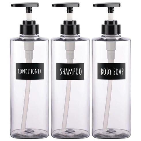 Dávkovač mydla Segbeauty, 3dielna sada dávkovačov mydla s objemom 750 ml s pumpičkou a vodotesnými