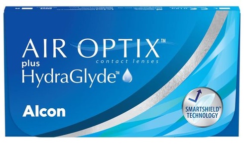 Mesačné kontaktné šošovky Air Optix plus HydraGlyde | 6 kusov | +1,75 dioptrie (1,75 dioptrie, 8,6 mm,