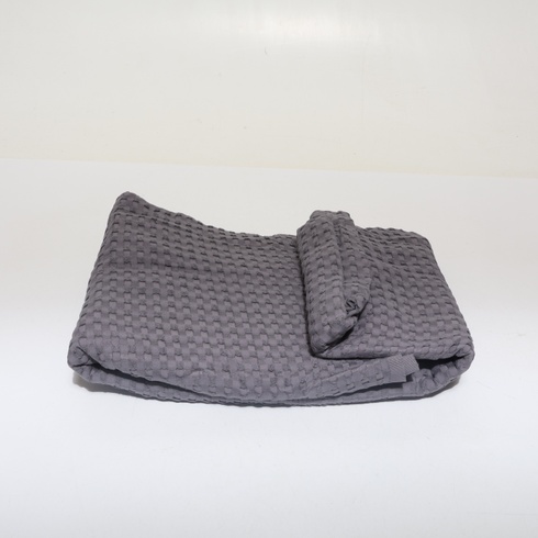 Utopia Bedding 100% bavlnená deka s vaflovou väzbou, 300 g/m² (antracitová - 228 x 182 cm), mäkká,