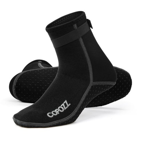 COPOZZ 3mm neoprénové potápačské ponožky pre dospelých, ženy a mužov, silné potápačské ponožky,