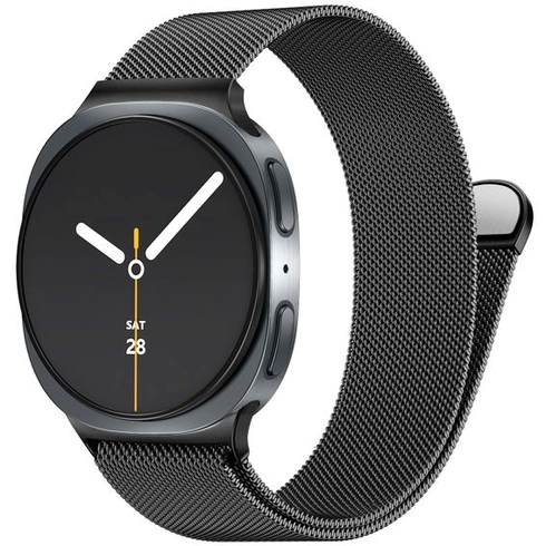 Kovový náramek PIOWNN kompatibilní s Samsung Galaxy Watch 8, černý