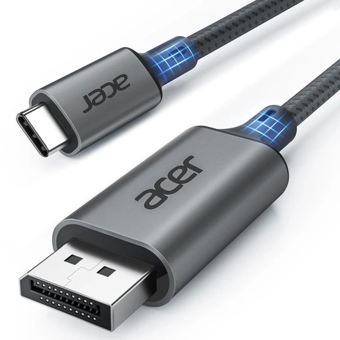 Kabel Acer USB-C DisplayPort (4K@60Hz, 2K@165Hz), kabel typu C Thunderbolt 3/4 na DP s MST,