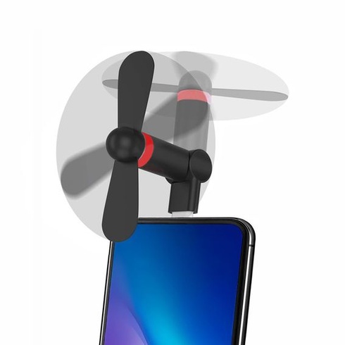 Prenosný chladič pre iPhone 15 Mini Air, ventilátor pre mobilný telefón s konektorom typu C [otočný