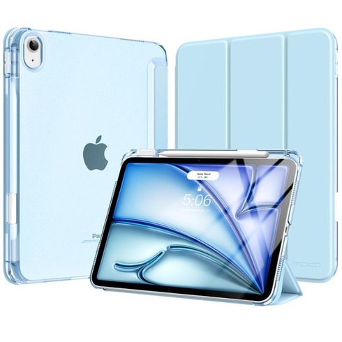 Puzdro MoKo pre iPad Air 11 palcov (M4/M3/M2) 2026/2025/2024 s držiakom pera, nebesky modré