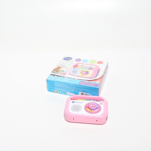Hudobný prehrávač VTech, nahrávateľný spev a tanec, ružový, detské rádio s Bluetooth, záznamník,