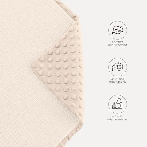 Detská zavinovacia deka Susurration do autosedačky, 90x90 cm, univerzálna pre kočíky a autosedačky,