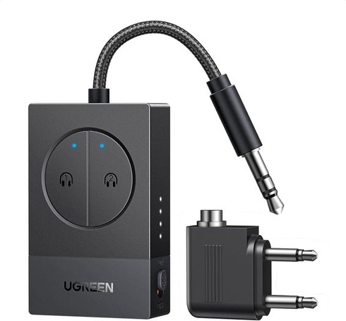 UGREEN Bluetooth adaptér Airplane 5.4 vysílač pro 2 Airpods nebo sluchátka, výdrž baterie 19 hodin,