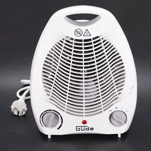 Vykurovací ventilátor Güde biely 2 stupne 85175