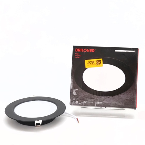 BRILONER - 1x LED zapustené bodové svetlo 230V ploché, neutrálne biele svetlo, 12W 1200lm, LED