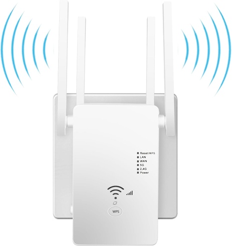 Bílá WiFi anténa - 1200 Mbit/s  Qwdqwd