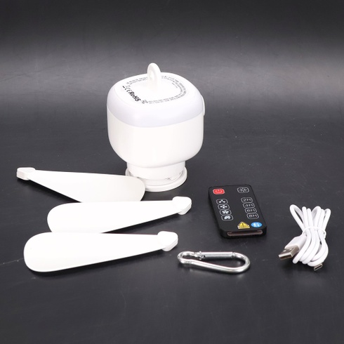 Stropný ventilátor TUIBEIDAMAI 8000mAh, biela