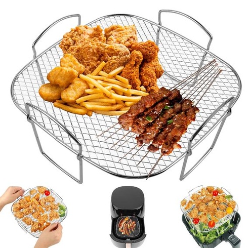 Rošt na grilovanie do teplovzdušnej fritézy, rošt z nerezovej ocele do teplovzdušnej fritézy,