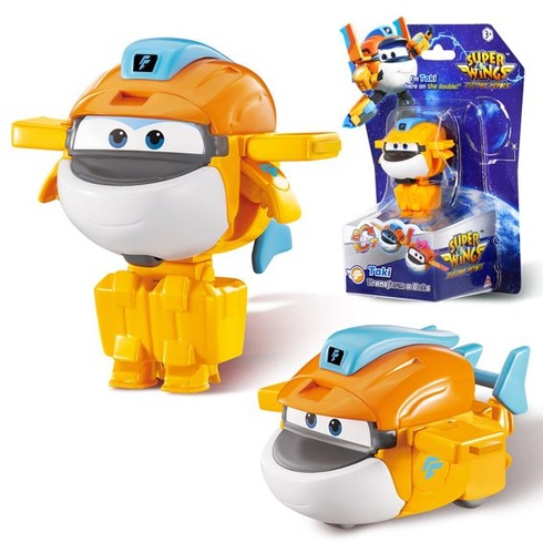 Transformační letadlo Super Wing Supercharged Taki, figurka pro děti o výšce cca 5,08 cm, hračka