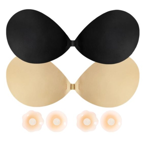 MAEXUS® Samolepiace push-up vložky, 2 kusy, podprsenka bez ramienok s výstelkami bradaviek 41FA0045 B,