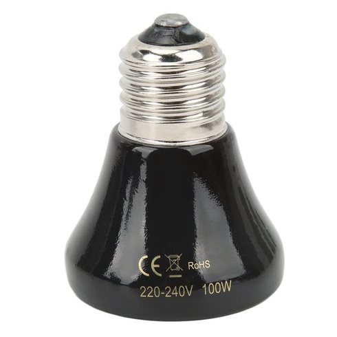Fdit Mini infračervená tepelná lampa s keramickou tepelnou lampou pre obojživelníky, keramická