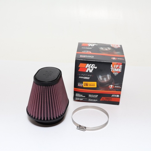 Univerzální oválný/kuželový vzduchový filtr K&N, příruba 100 mm, spodní průměr 174x134, horní