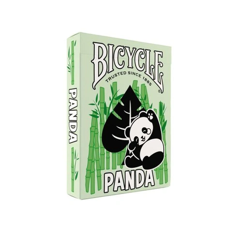 Panda na kole (designové hrací karty, poker, skat...), žlutá