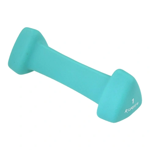 Neoprénová činka LIFEFIT® TRIANGLE 1 x 1,0 kg, tyrkysová
